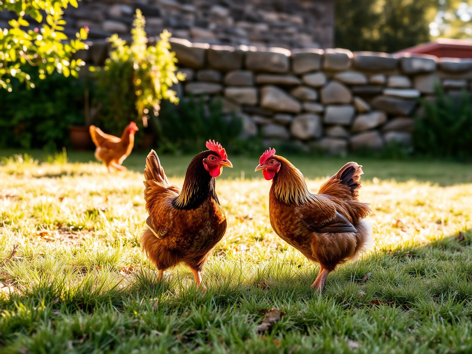 Galline al pascolo